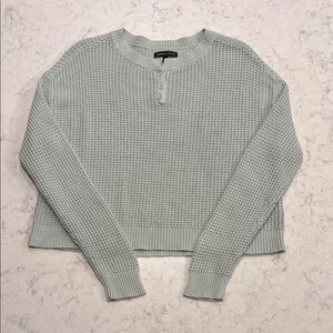 Kendall & Kylie Light Green Knit Sweater